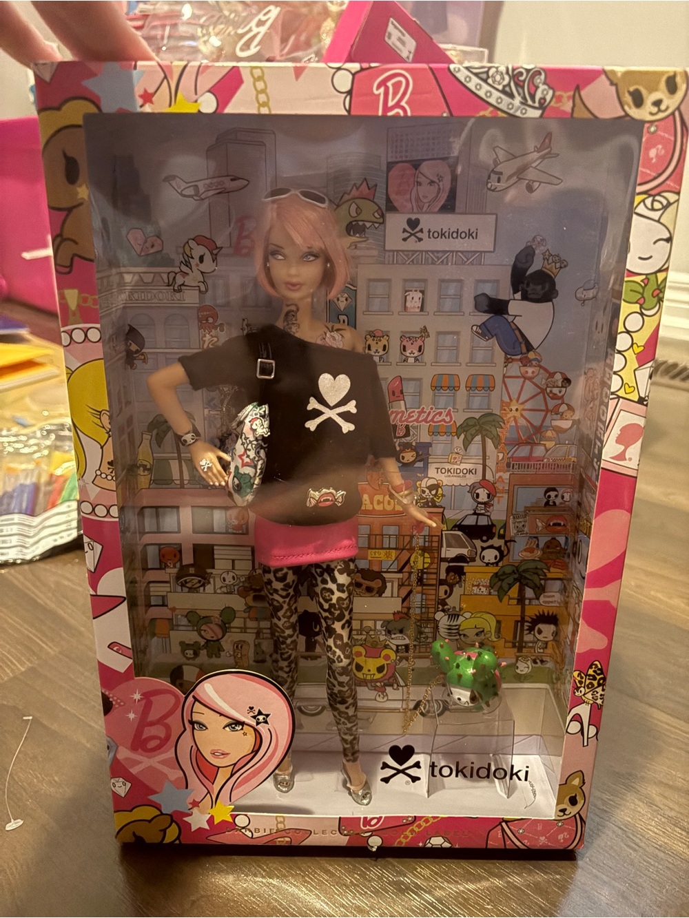 tokidoki Barbie Collector Doll — Hot Pink Graphic Packaging